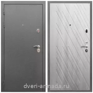 Входные двери Верона, Дверь входная Армада Оптима Антик серебро / МДФ 16 мм ФЛ-86 Ясень Ривьера Айс