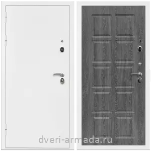 2 контура, Дверь входная Армада Оптима Белая шагрень / МДФ 10 мм ФЛ-38 Дуб Филадельфия графит