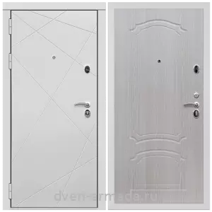 Входные двери Беленый дуб, Дверь входная Армада Тесла МДФ 16 мм / МДФ 6 мм ФЛ-140 Дуб белёный