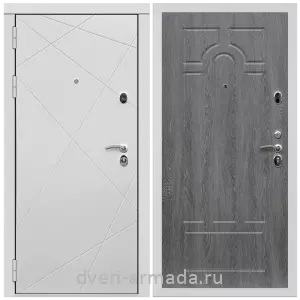 Дверь входная Армада Тесла МДФ 16 мм / МДФ 6 мм ФЛ-58 Дуб Филадельфия графит