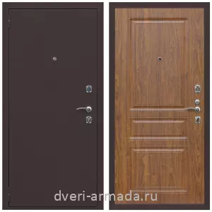 МДФ без фрезеровки, Дверь входная Армада Комфорт Антик медь / ФЛ-243 Морёная береза