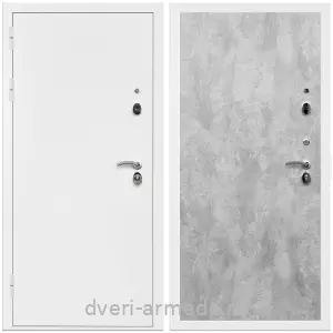 Заводские входные двери, Дверь входная Армада Оптима Белая шагрень / МДФ 6 мм ПЭ Цемент светлый