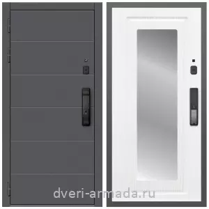 Входные двери лофт, Дверь входная Армада Роуд МДФ 10 мм Kaadas K9 / МДФ 16 мм ФЛЗ-120 Ясень белый