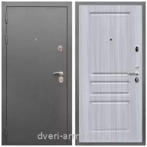 Входные двери толщиной 80 мм, Дверь входная Армада Оптима Антик серебро / ФЛ-243 Сандал белый