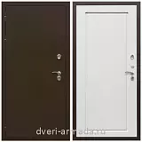 Дверь входная уличная в дом Армада Термо Молоток коричневый/ МДФ 16 мм ФЛ-119 Ясень белый
