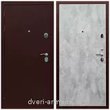 Недорогая дверь входная Армада Люкс Антик медь / МДФ 6 мм ПЭ Цемент светлый
