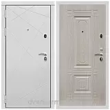 Дверь входная Армада Тесла МДФ 16 мм / МДФ 6 мм ФЛ-2 Дуб белёный