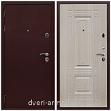 Входные двери толщиной 1.5 мм, Дверь входная офисная Армада Лондон Антик медь / ФЛ-2 Дуб беленый на заказ