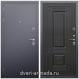 МДФ гладкая, Дверь входная стальная Армада Люкс Антик серебро / ФЛ-2 Венге от завода на дачу с панелями