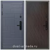 Умная входная смарт-дверь Армада Аккорд Kaadas S500 / ФЛ-86 Венге структурный