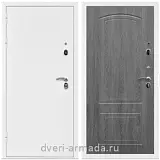 Дверь входная Армада Оптима Белая шагрень / ФЛ-138 Дуб Филадельфия графит