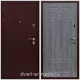 Дверь входная Армада Престиж Антик медь / МДФ 6 мм ФЛ-58 Дуб Филадельфия графит