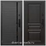 Умная входная смарт-дверь Армада Каскад BLACK МДФ 10 мм Kaadas S500 / МДФ 16 мм ФЛ-243 Венге
